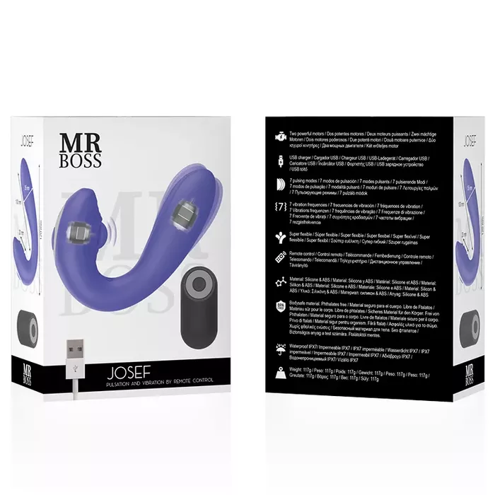 Pāru vibrators mr. boss JOSEF ar tālvadību Photo 8