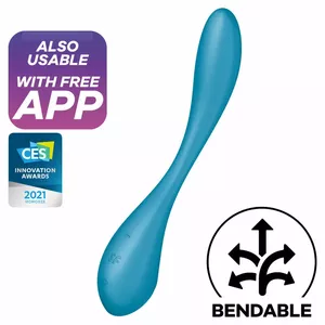 SATISFYER - G-SPOT FLEX 5 MULTI VIBRATOR BLUE, D-232743