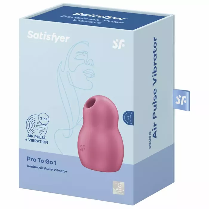 SATISFYER Pro To Go 1 — dubultais gaisa impulsu stimulators Photo 4