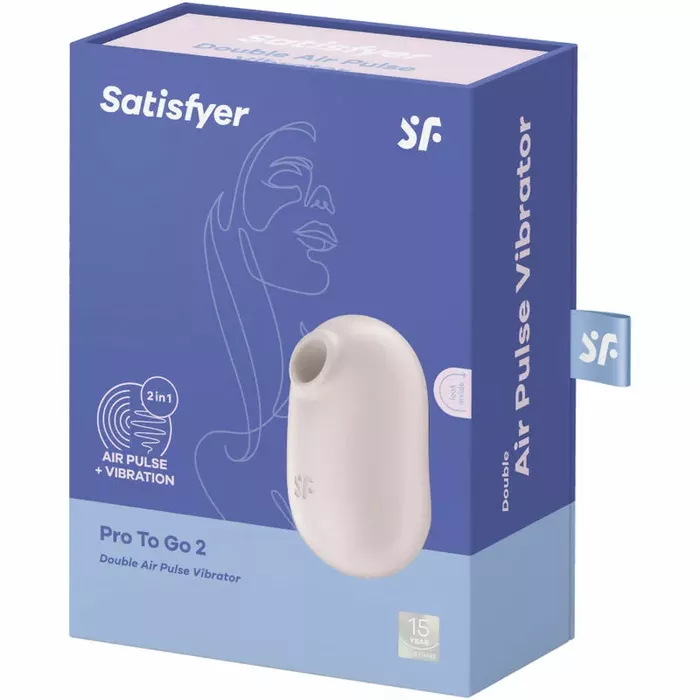 SATISFYER Pro To Go 2 — dubultais gaisa impulsu stimulators un vibrators Photo 5