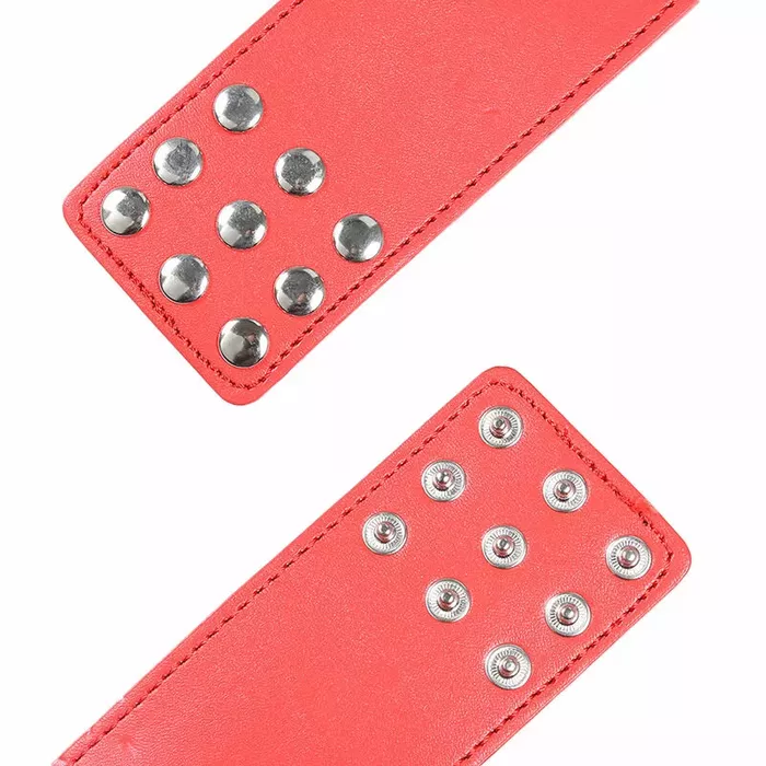 Металлические наручники OHMAMA Fetish Red Photo 4