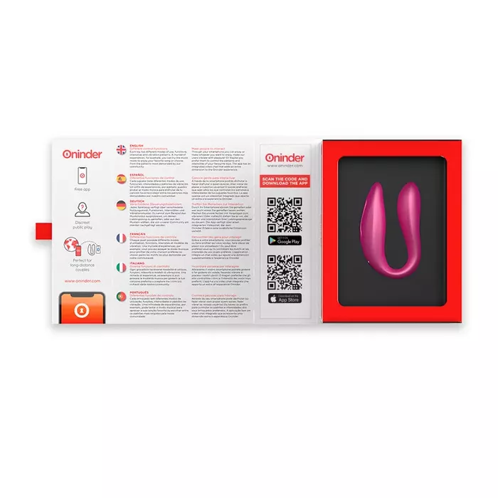 Vibrator ONINDER Lisboa Pink — dual-action G-spot & clitoral Photo 6