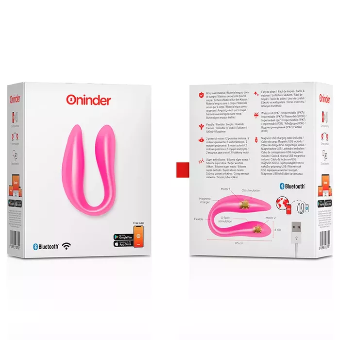 Vibrator ONINDER Lisboa Pink — dual-action G-spot & clitoral Photo 7