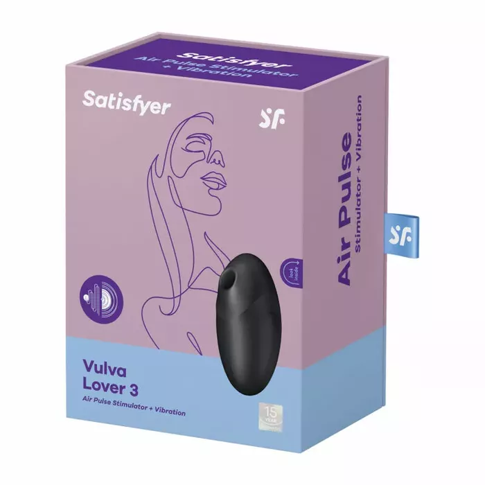 SATISFYER Vulva Lover 3 — gaisa impulsu stimulators un vibrators Photo 4