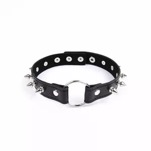 OHMAMA FETISH SPIKES PUNK COLLAR