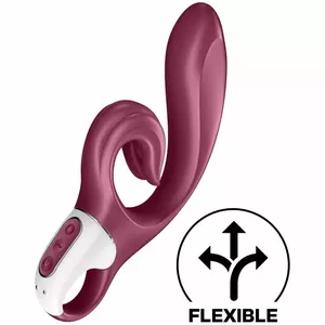 Vibrators SATISFYER Love Me Rabbit Vibration — dubultā stimulācija, silikons, ūdensizturīgs, uzlādējams