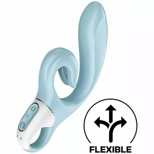 Zaķa vibrators SATISFYER Love Me Rabbit Vibration — divkārša stimulācija, silikons, ūdensizturīgs, daudzi režīmi