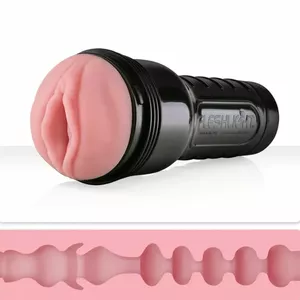 Fleshlight Pink Lady Mini-Lotus Kabatas masturbators Melns, Rozā Silikons