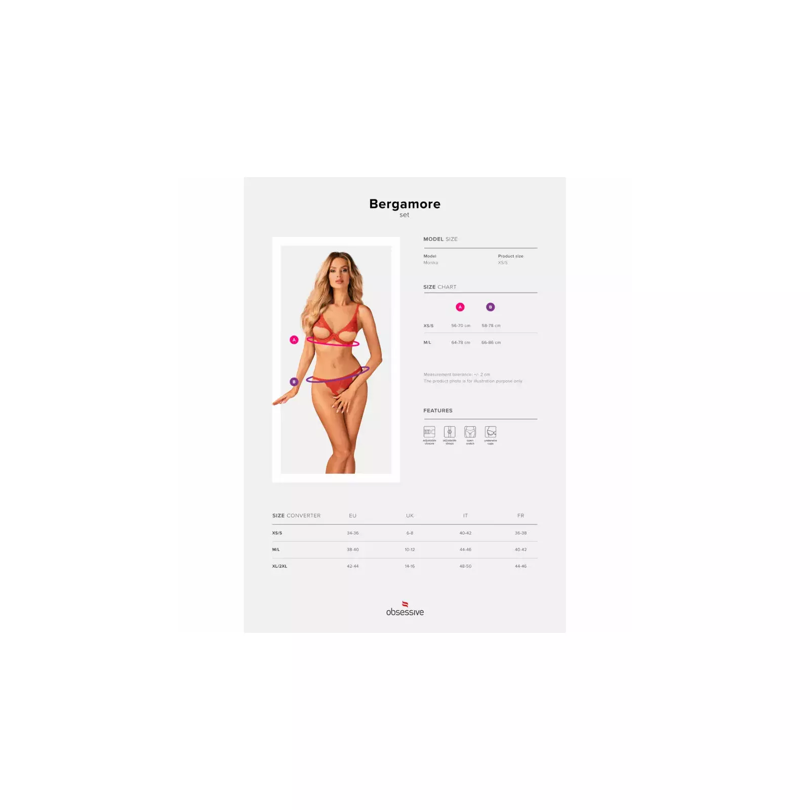 Lingerie OBSESSIVE XS/S D-232938 Photo 5