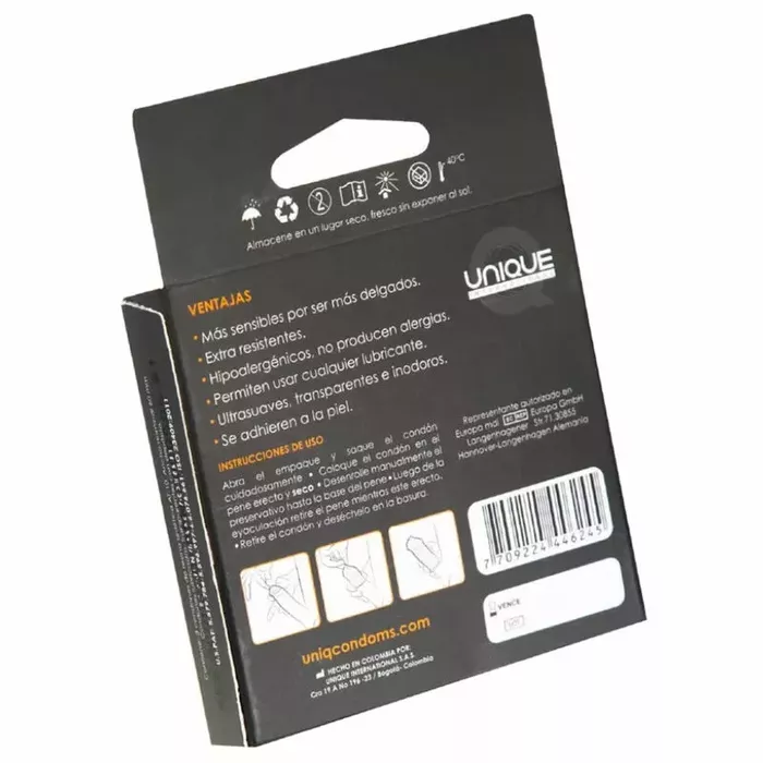 Презервативы UNIQ Classic без латекса, 3 шт. Photo 2
