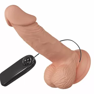 Vibrators BAILE Beautiful Encounter Zebulon — 19,4 cm, dabiskas formas, vibrējošs, mīksta tekstūra