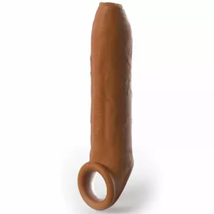 PIPEDREAMS SLEEVE UNCUT 17,78 CM W STRAP CARAMEL