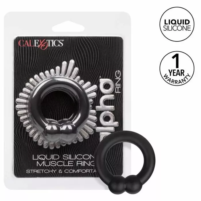 CalExotics Alpha Muscle Ring Black — erekcijas gredzens Photo 3