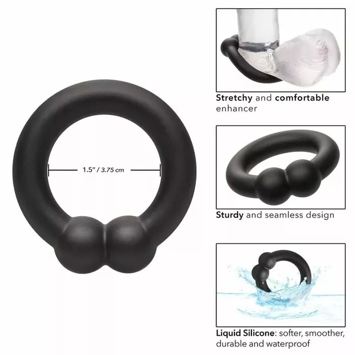 CalExotics Alpha Muscle Ring Black — erekcijas gredzens Photo 4