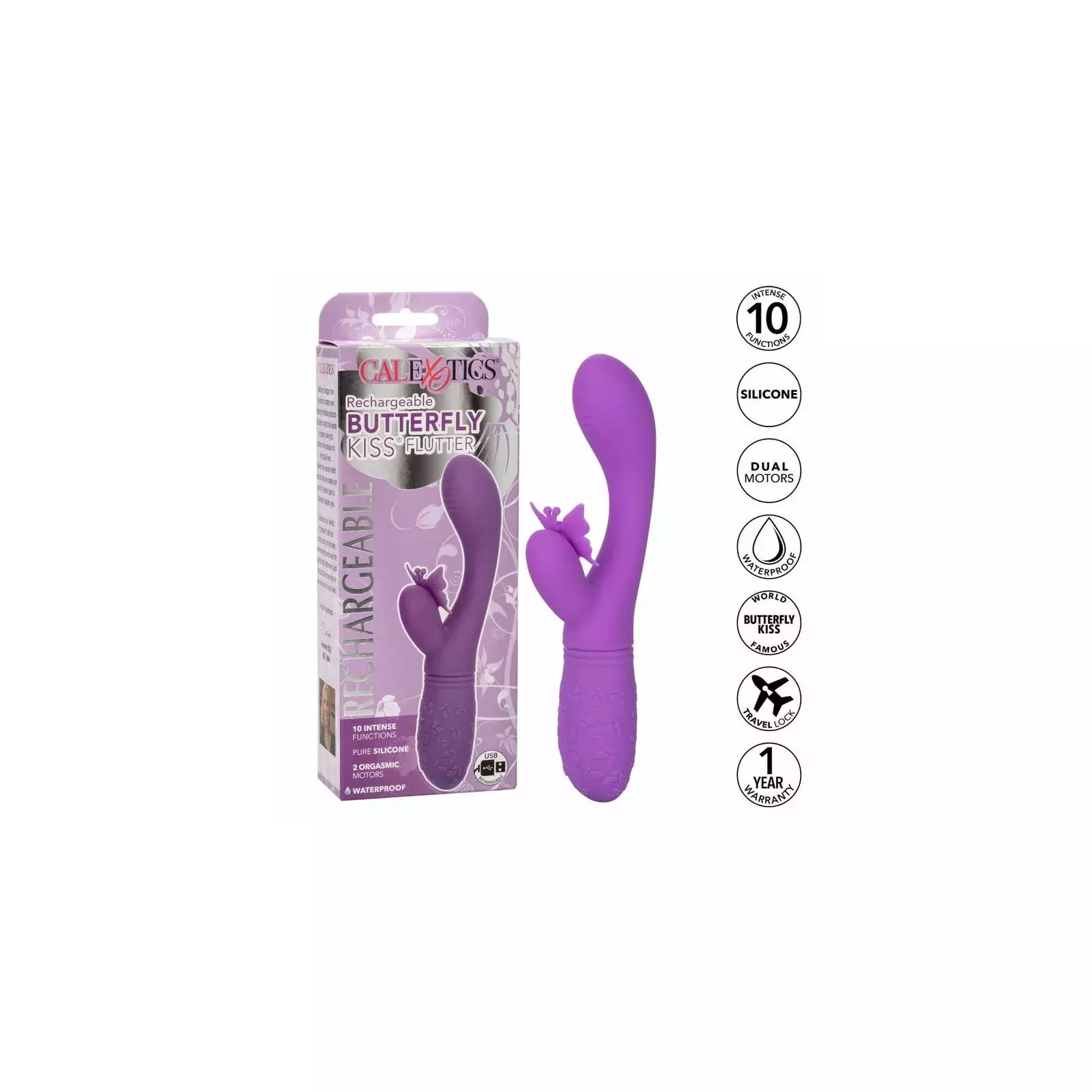 Vibrators CalExotics Butterfly Kiss Flutter Photo 1