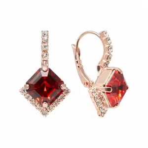 Серьги "Империум III (Scarlet)" с кристаллами Swarovski™