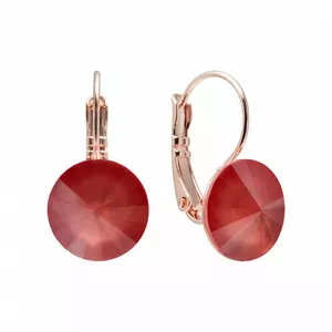 Auskari "Klaris II (Light Coral)" ar Swarovski™ kristāliem