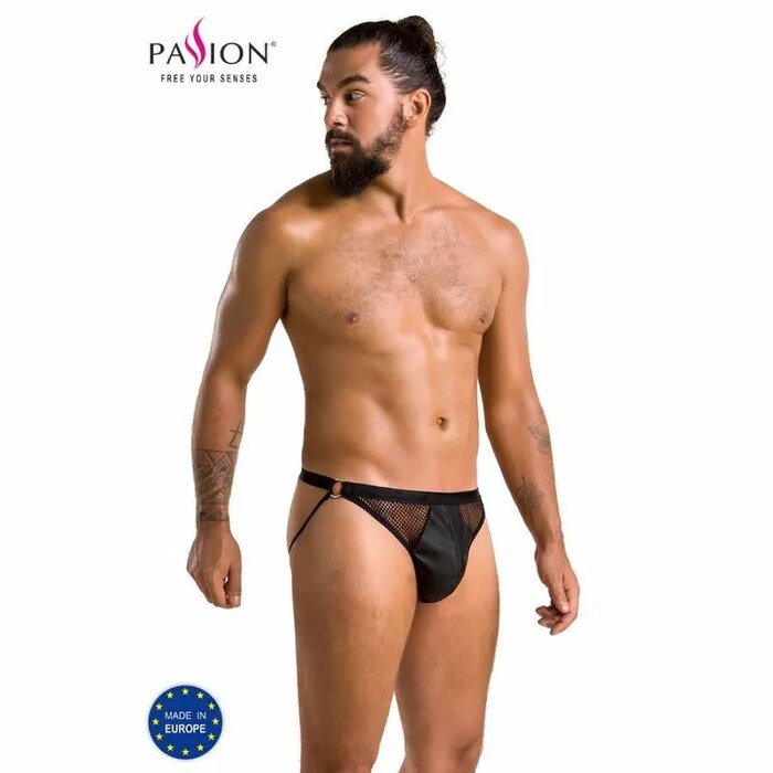 PASSION - 034 SLIP OPEN LUKE BLACK S/M apakšveļa Photo 1