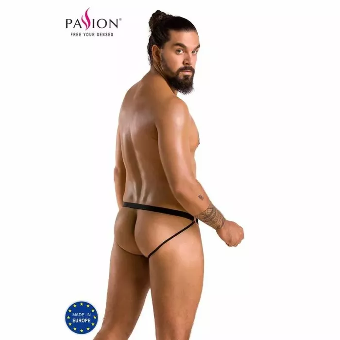 Трусики с разрезом PASSION 034 — чёрные L/XL Photo 2
