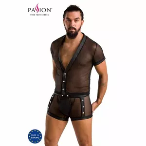 Комплект костюма PASSION Michael, 2 предмета, черный, размер L/XL — интимная одежда