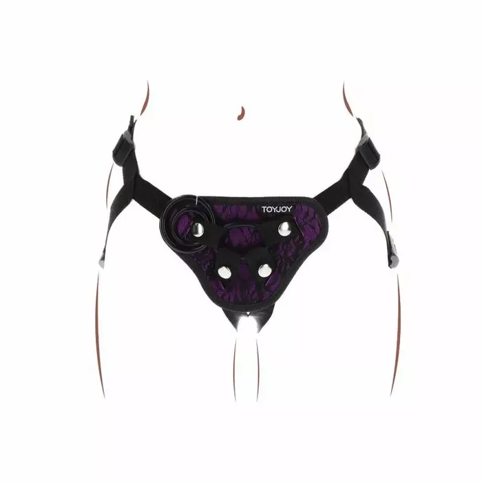 Strap-on harness TOYJOY Lace Violet Photo 4