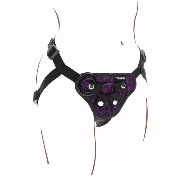 Strap-on harness TOYJOY Lace Violet Photo 7