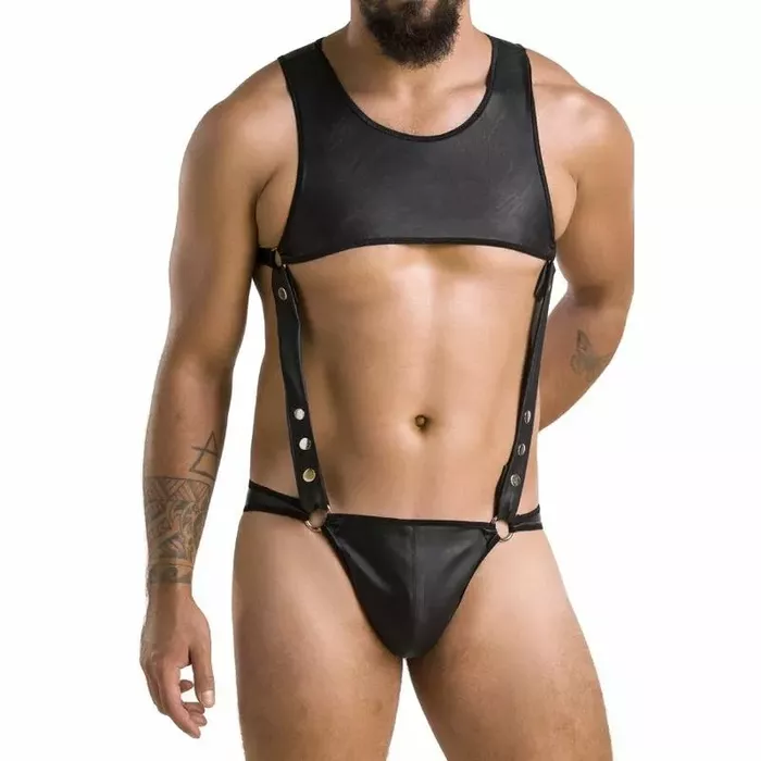 Women's bodysuit PASSION 056 Adam Black L/XL Photo 3