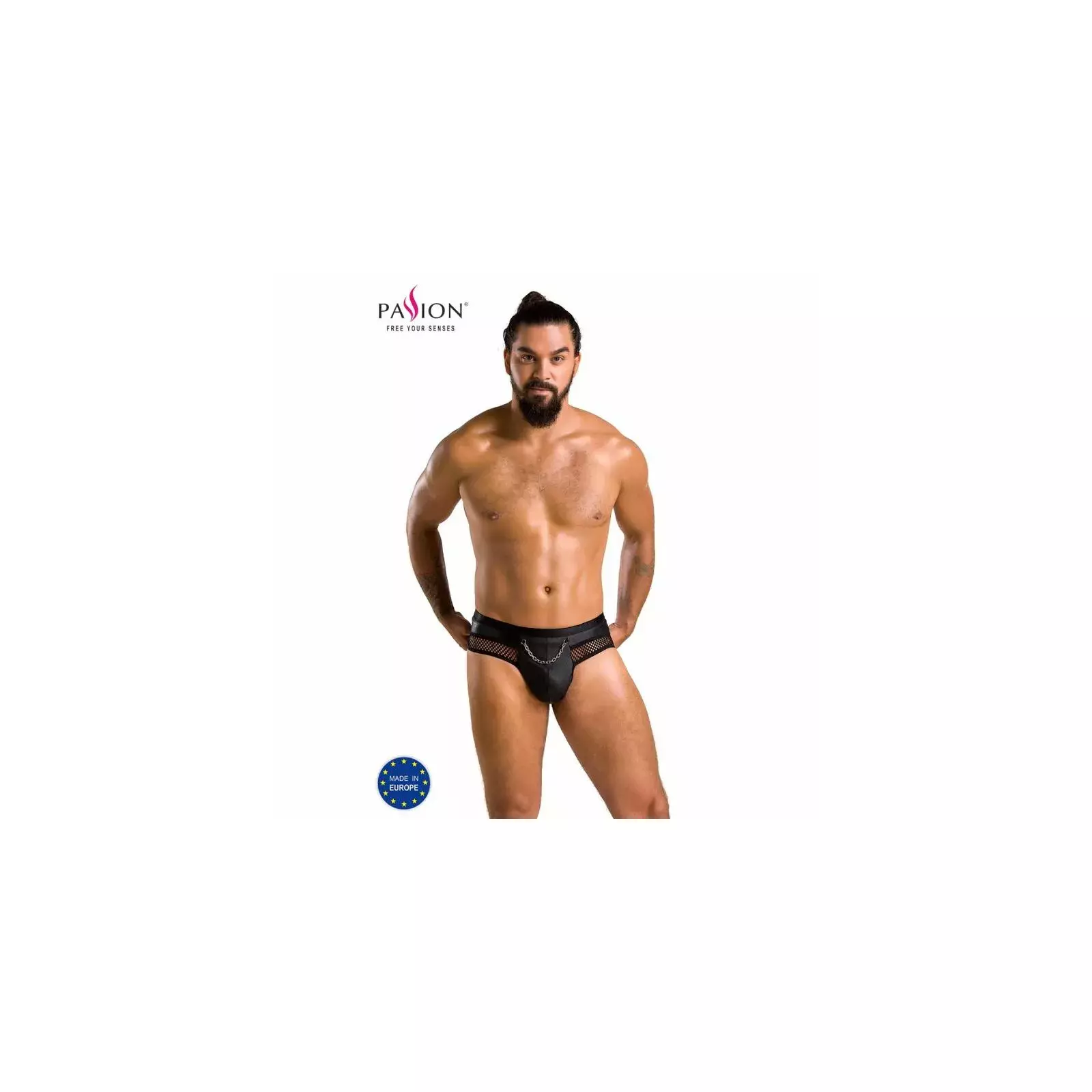 PASSION - 030 OPEN SLIP TOM BLACK S/M Photo 1