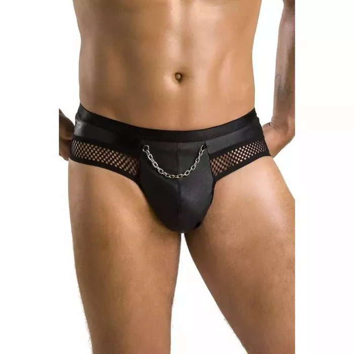 Стринги PASSION 030 Open Slip TOM чёрные S/M Photo 3