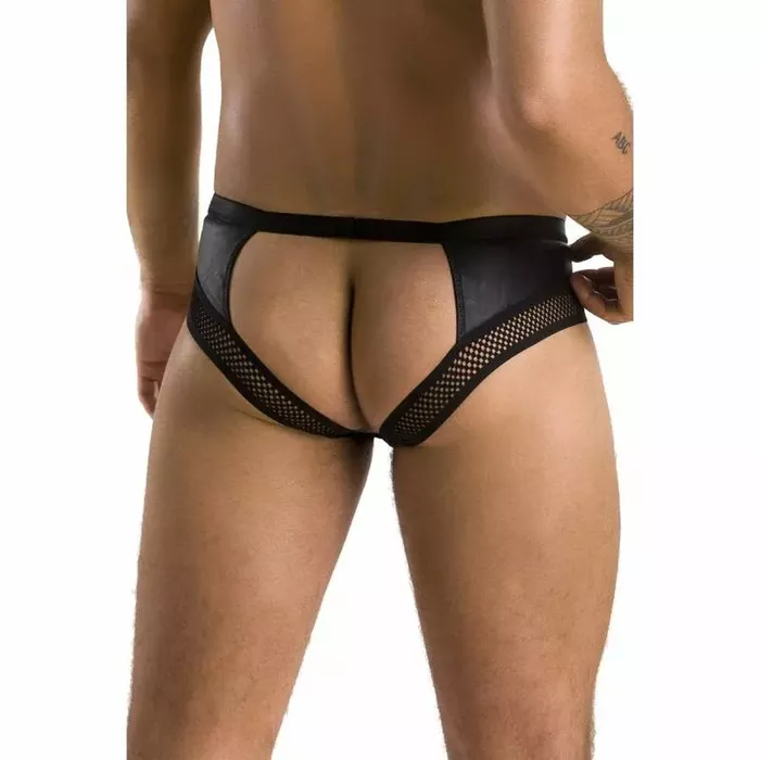 Стринги PASSION 030 Open Slip Tom — чёрные L/XL Photo 4