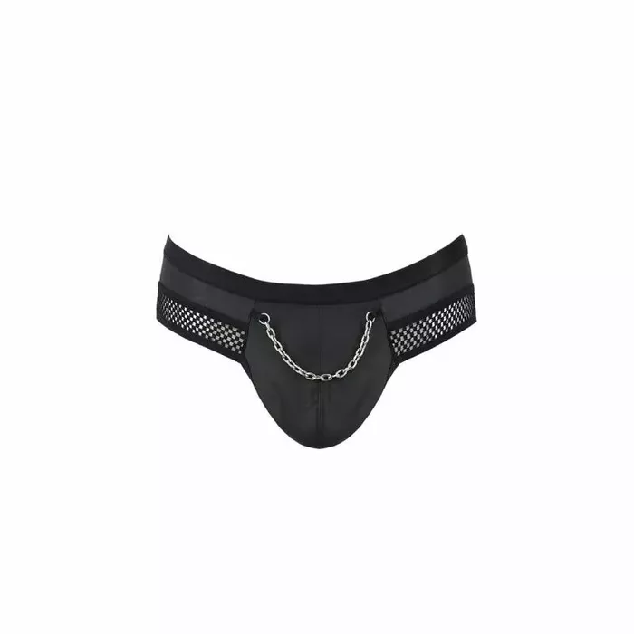 Стринги PASSION 030 Open Slip Tom — чёрные L/XL Photo 5