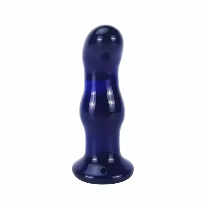 Стеклянная анальная пробка с вибрацией TOYJOY The Gleaming Photo 3