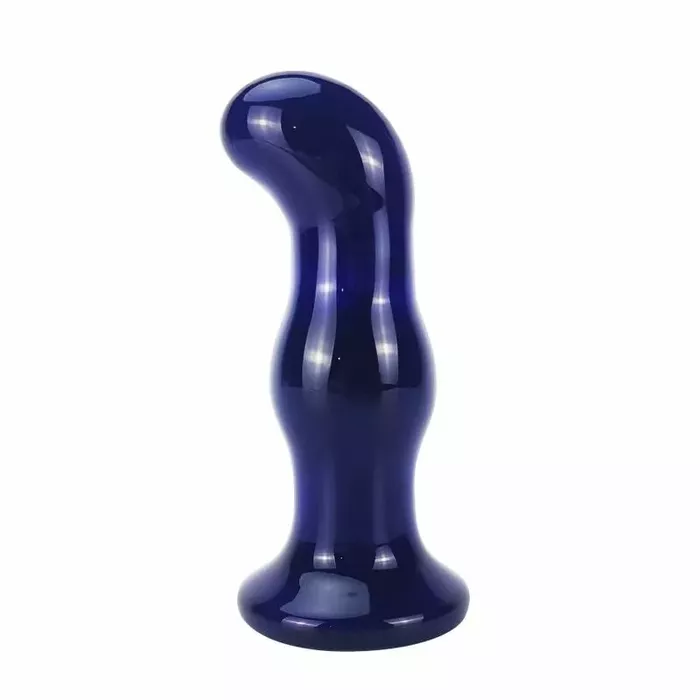 Стеклянная анальная пробка с вибрацией TOYJOY The Gleaming Photo 4