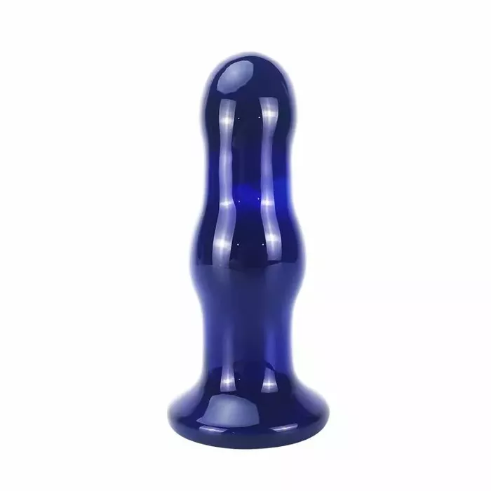 Стеклянная анальная пробка с вибрацией TOYJOY The Gleaming Photo 6
