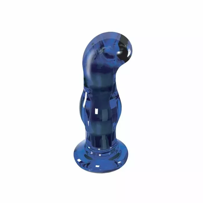 Стеклянная анальная пробка с вибрацией TOYJOY The Gleaming Photo 7