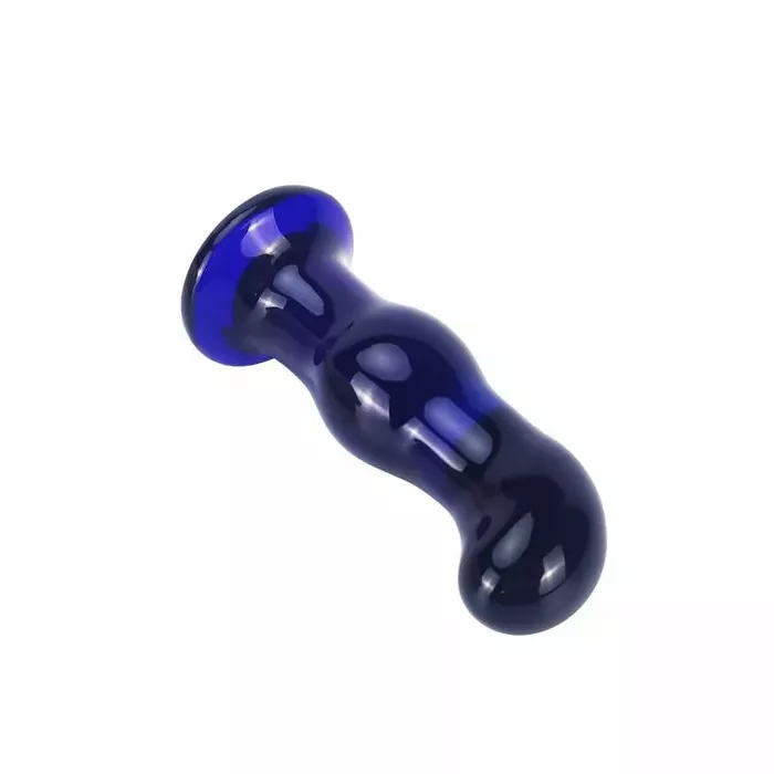 Стеклянная анальная пробка с вибрацией TOYJOY The Gleaming Photo 8