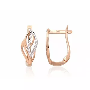 14K Red Gold Earrings "Sincerity"