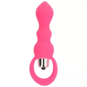 OHMAMA VIBRATING BUTT PLUG 9 CM - PINK