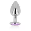 OHMAMA Anal Plug with Violet Crystal 8 cm Photo 1