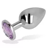OHMAMA Anal Plug with Violet Crystal 8 cm Photo 3