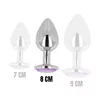 OHMAMA Anal Plug with Violet Crystal 8 cm Photo 4