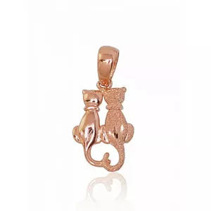 14K Red Gold Pendant "Kitty III"
