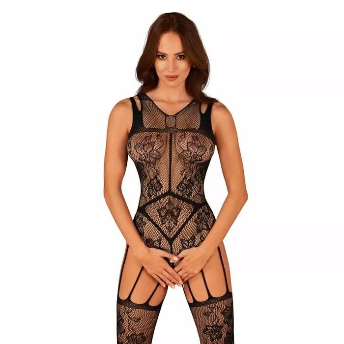 Бодистокинг OBSESSIVE D-234428 — кружевной эластичный, S–L Photo 1