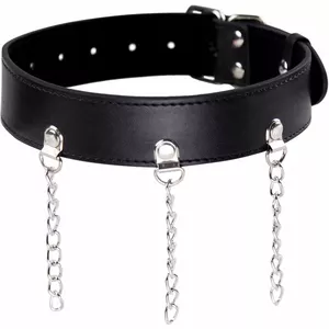 OHMAMA FETISH COLLAR WITH RINGS