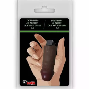 TALOKA - FANTASTIC LIGHTER IN THE SHAPE OF A MULATTO COLOR PENIS 100% RECHARGEABLE /es/pt/en/