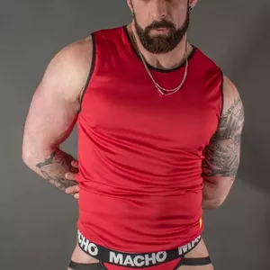 SARKANS MAČO KREKLIŅŠ L/XL