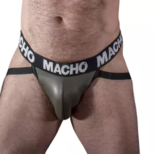 MACHO - MX27GR JOCK GRAY BEIGE LEATHER S