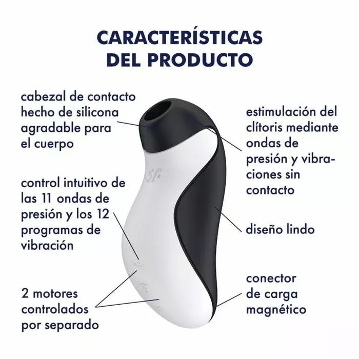 SATISFYER ORCA gaisa impulsu stimulators ar vibrāciju Photo 7