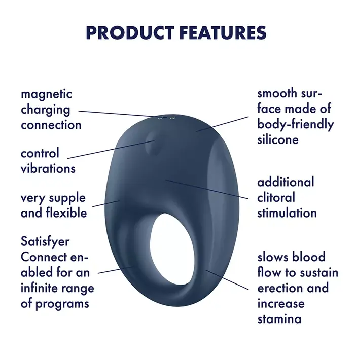Vibrating ring SATISFYER Strong One Connect App Photo 3