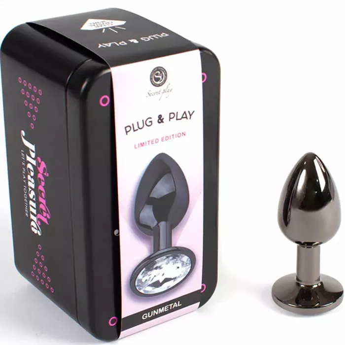 Butt plug SECRETPLAY Gunmetal small — metal 7 cm Photo 2